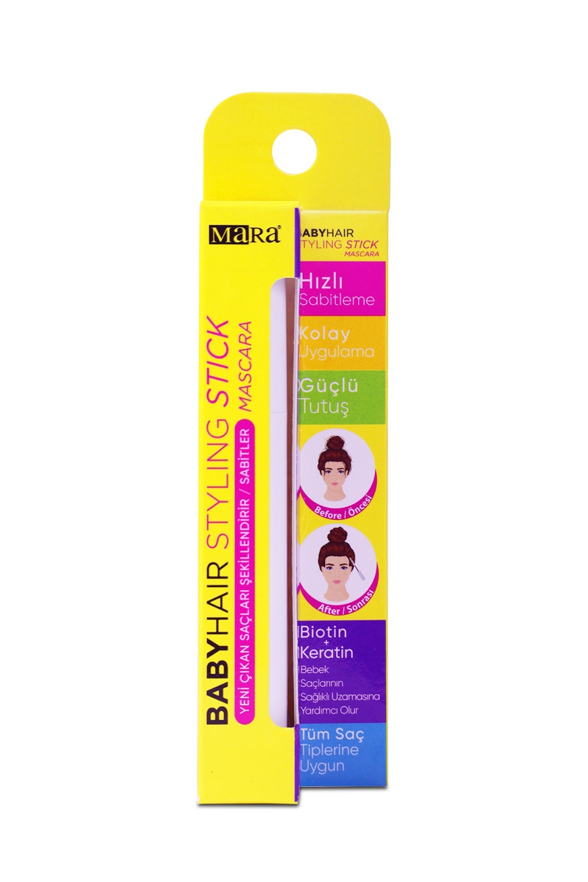 Wemara Baby Hair Styling Stick - 7ML - Frizz Control & Hold | Added with Natural Waxes