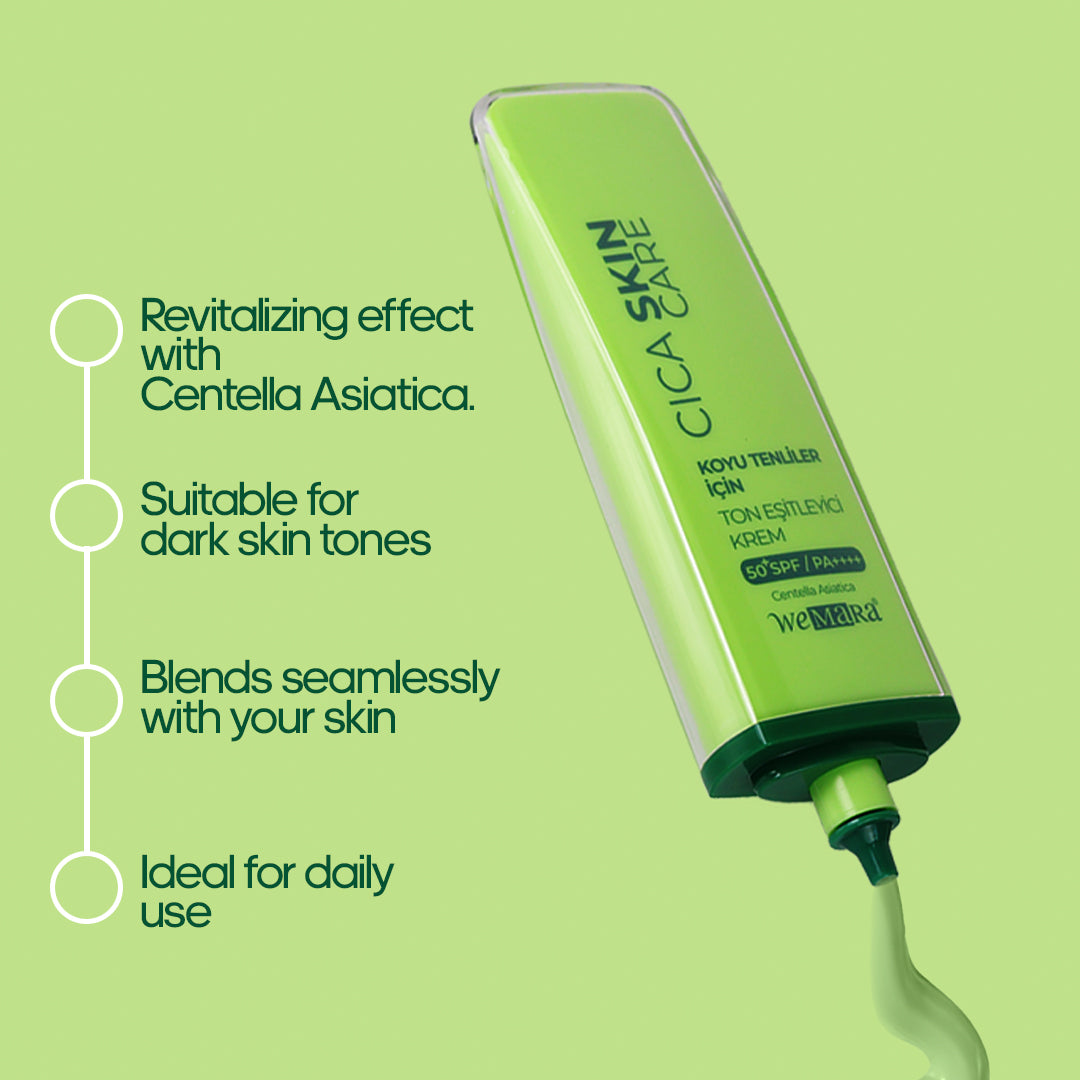Wemara Tone Correcting Face Care Cica Cream Spf50 - 50ML - Soothing & Tone Correction
